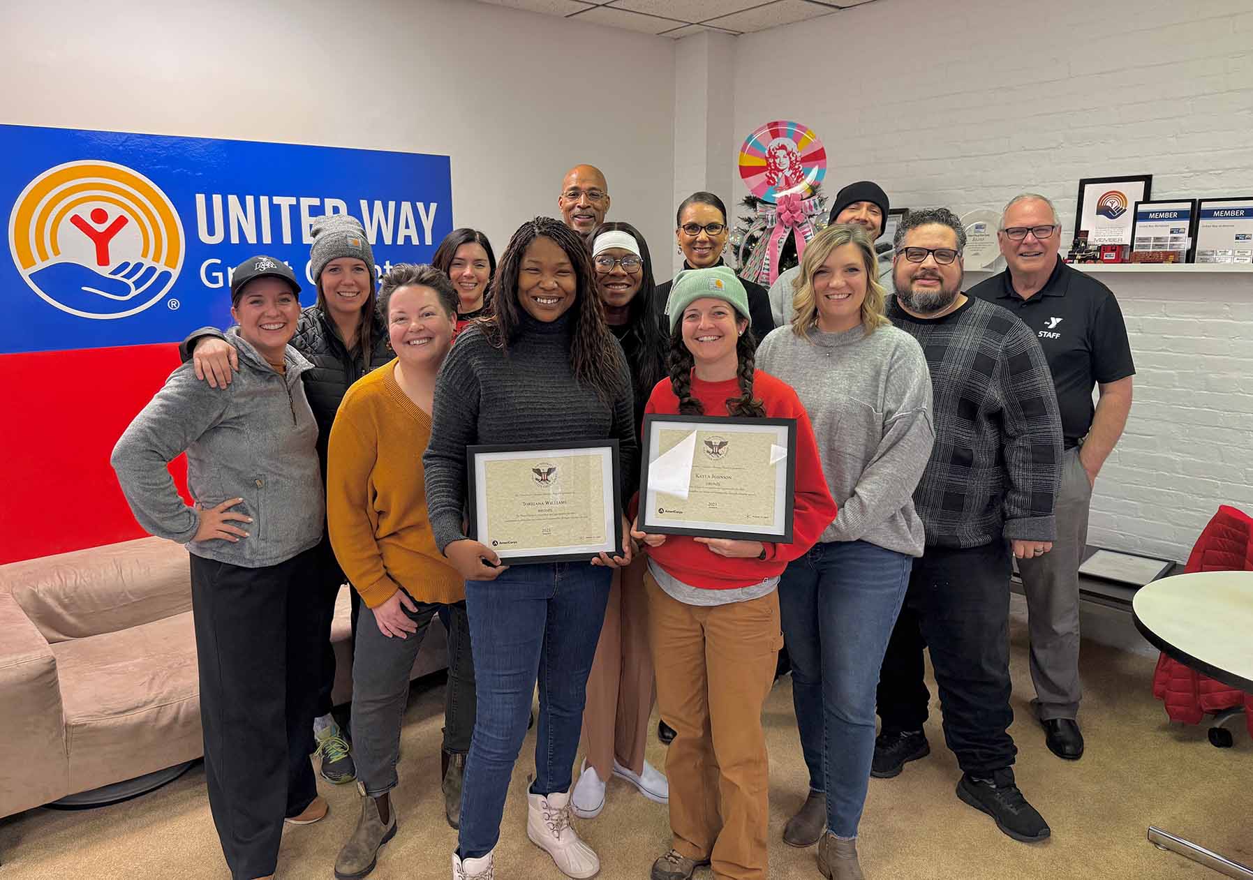 Photo from article - Torri Williams and Kayla Johnson Honored with the President’s Volunteer Service Award